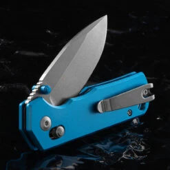 Magnum Rockstub Blue Elox Folding Knife -Cheap Nitecore || Victorinox || Fenix Store 01SC711.3 76911.1693830649