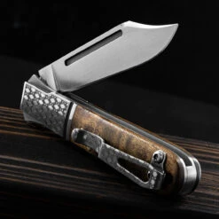 Andre De Villiers Gambler Burlwood NLA Folding Knife -Cheap Nitecore || Victorinox || Fenix Store ADV GAMB WOOD NLA.3 30727.1672843737.1280.1280 94996.1672844613