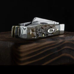 Case Stockman Amber Bone Carbon -Cheap Nitecore || Victorinox || Fenix Store CA079det2 62288.1657885917