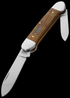 Case Canoe Yellow Curly Oak Folding Knife -Cheap Nitecore || Victorinox || Fenix Store CA47126 03114.1696507507