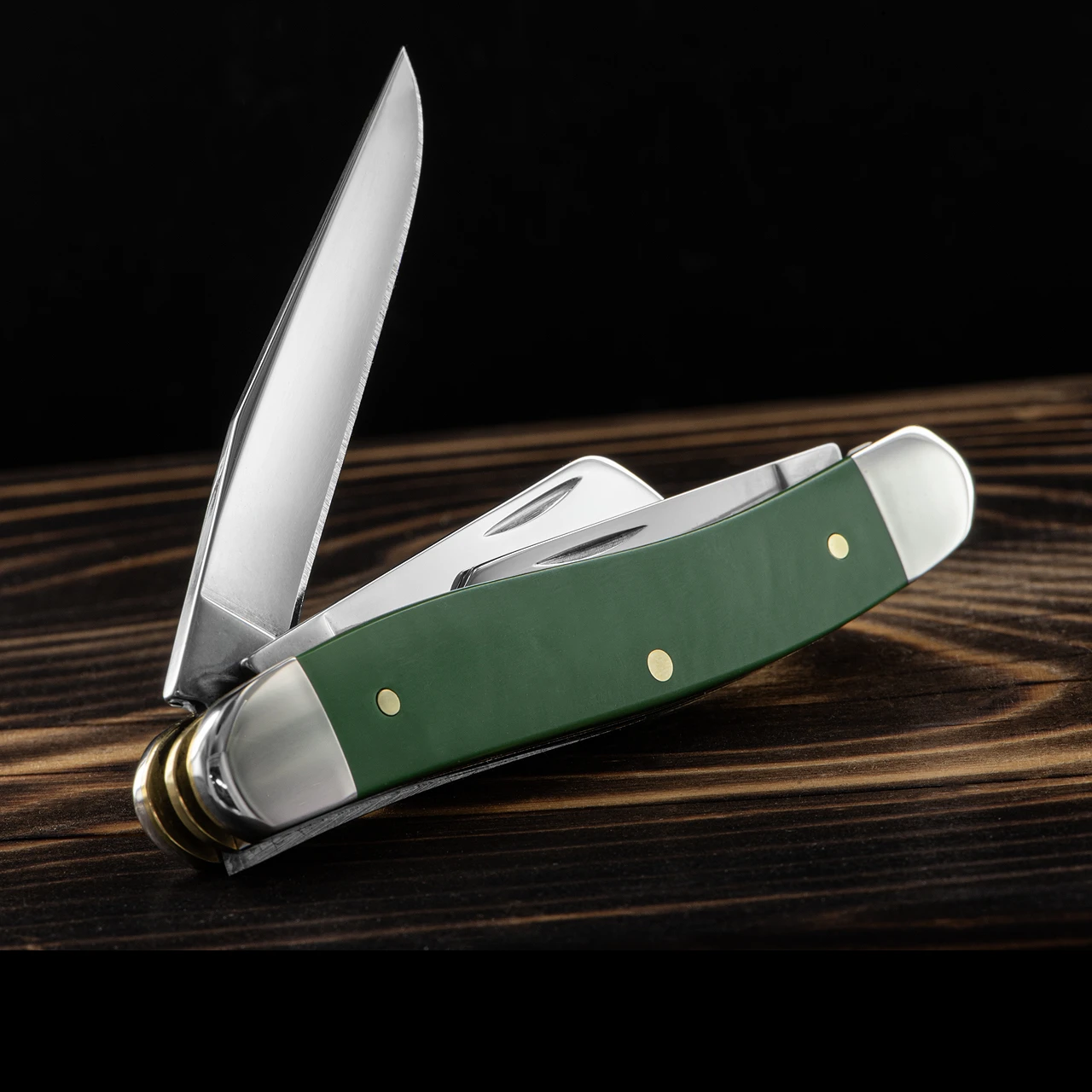 Case Stockman Green Folding Knife 4 Case Stockman Green Folding Knife - Image 2