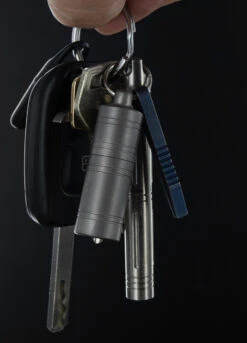 Titech Titanium Peanut Lighter Stonewash -Cheap Nitecore || Victorinox || Fenix Store DEM T37 94696.1660134146