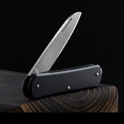 Fox Vulpis 1 Aluminium Penknife -Cheap Nitecore || Victorinox || Fenix Store FOX FX VP130BK4det6 51331.1686582623