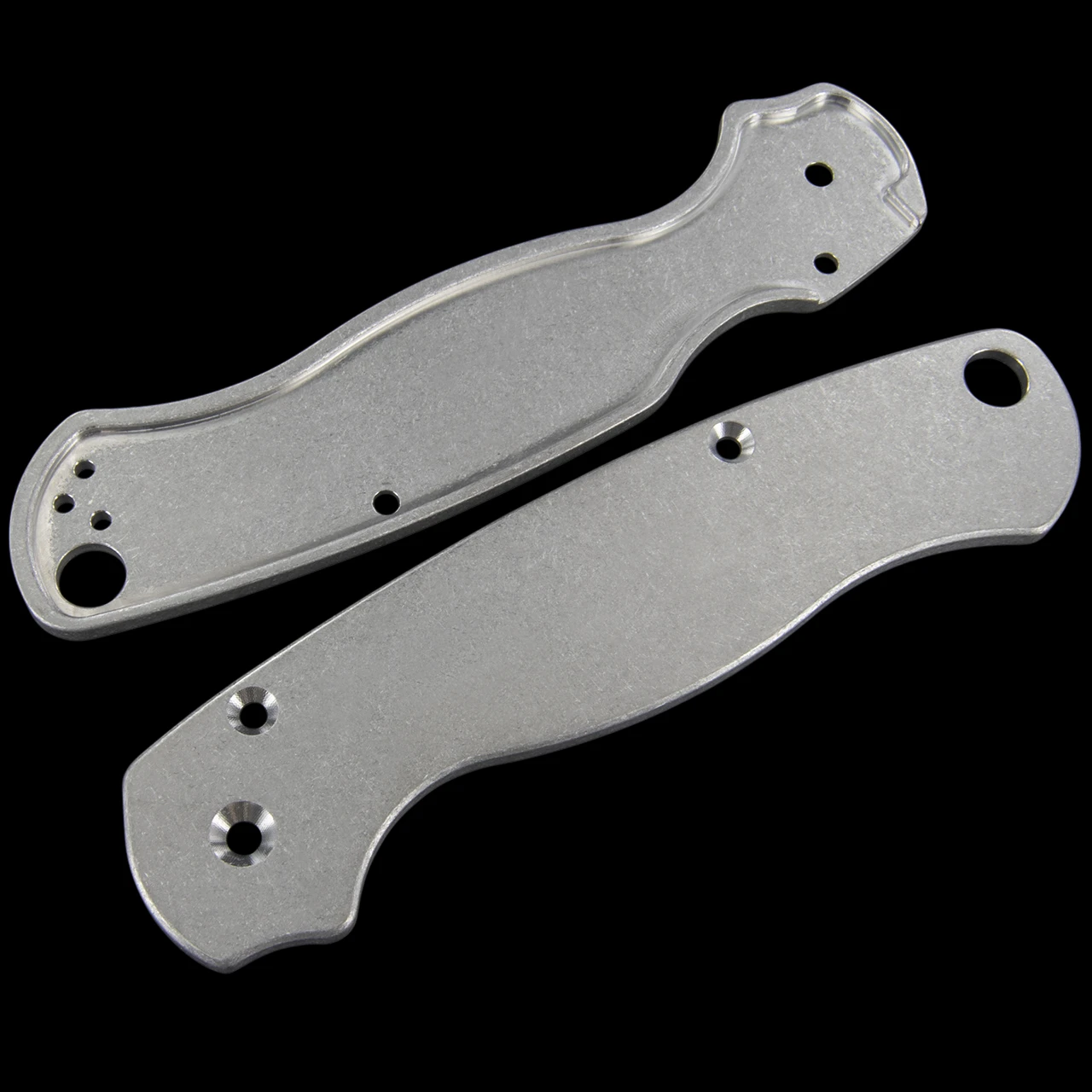 Titech Spyderco PM2 Stone Washed Titanium Scales 5 Titech Spyderco PM2 Stone Washed Titanium Scales - Image 3