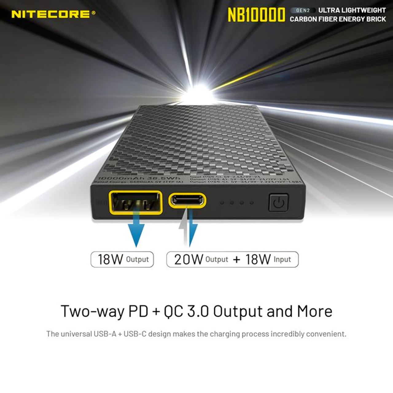 Nitecore NB10000 Power Bank 4 Nitecore NB10000 Power Bank - Image 2