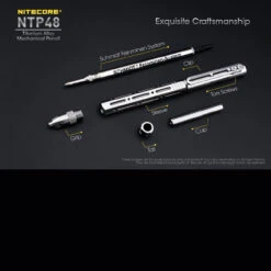 Nitecore NTP48 Titanium Mechanical Pencil -Cheap Nitecore || Victorinox || Fenix Store NITECORE NTP48det5 25621.1597830222