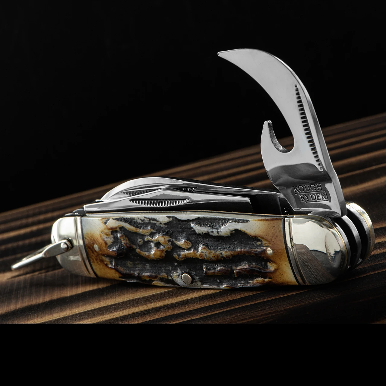 Rough Rider Kamp King Cinnamon Folding Knife 6 Rough Rider Kamp King Cinnamon Folding Knife - Image 4