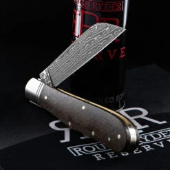 Rough Ryder Reserve Humpback Jack Damascus Folding Knife -Cheap Nitecore || Victorinox || Fenix Store RRR024D.3 31017.1686232129