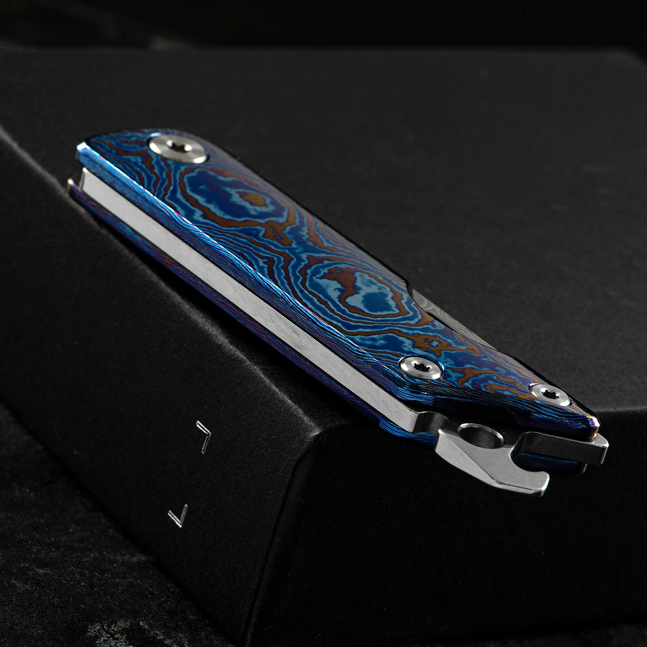 SRM Damascus Slip Joint 3 SRM Damascus Slip Joint