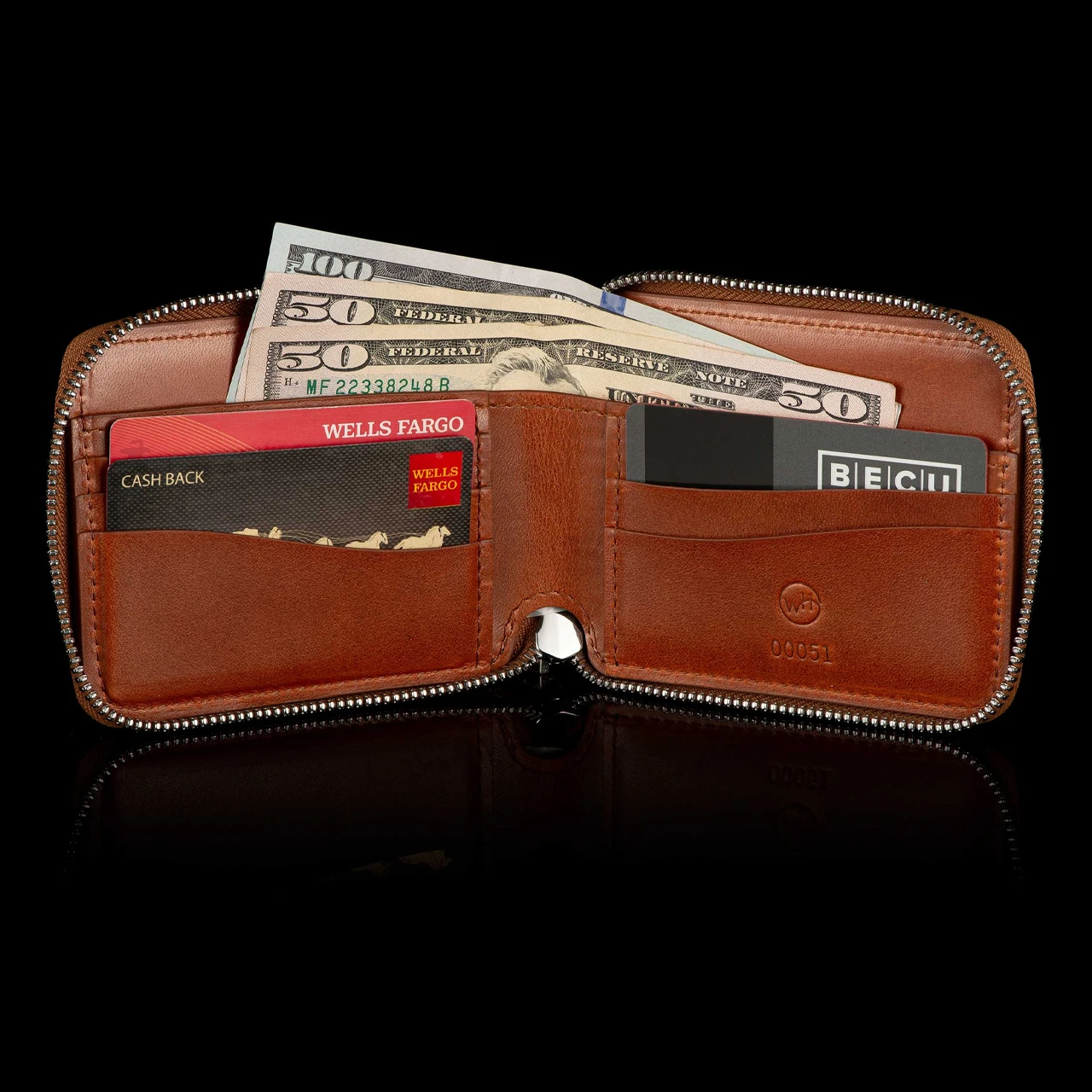 William Henry Bourbon Zip Bi-Fold 7 William Henry Bourbon Zip Bi-Fold - Image 5