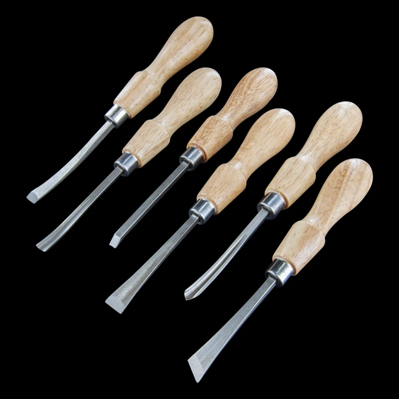 Excel Blades Deluxe Long-Handle Woodcarving Set 3 Excel Blades Deluxe Long-Handle Woodcarving Set