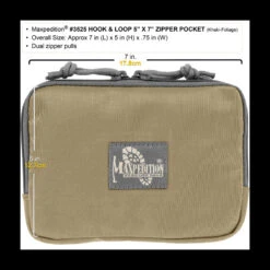 Maxpedition Hook-&-Loop 5 X 7in Zipper Pocket -Cheap Nitecore || Victorinox || Fenix Store maxp 3525det4 52262.1588600096