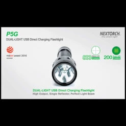 Nextorch P5G WAS £71.95 -Cheap Nitecore || Victorinox || Fenix Store nextorch p5gdet12 53548.1692025447