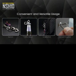 Nitecore NSH10 Snap Hook -Cheap Nitecore || Victorinox || Fenix Store nitecore nsh10det5 78553.1590675976