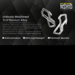 Nitecore NSH10 Snap Hook -Cheap Nitecore || Victorinox || Fenix Store nitecore nsh10det 81759.1590675976