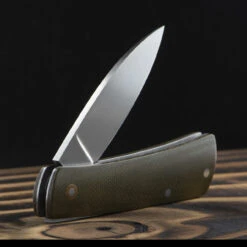 Chris Crawford Custom EDC-B Slipjoint Olive -Cheap Nitecore || Victorinox || Fenix Store olive 08493.1687968943